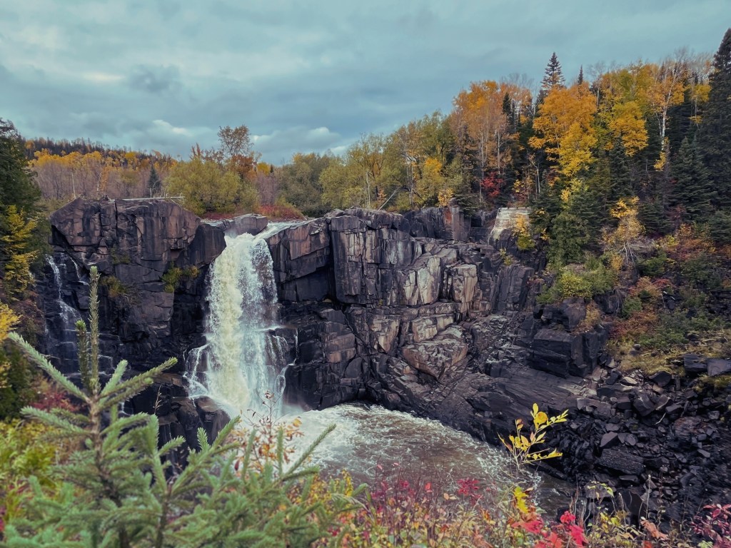 Canadian waterfall in northern Minnesota